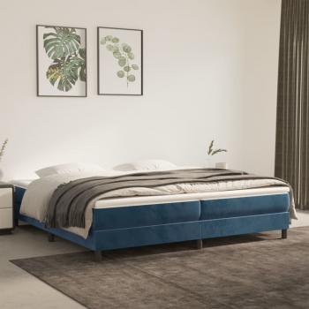 ARDEBO.de - Bettgestell Dunkelblau 200x200 cm Samt