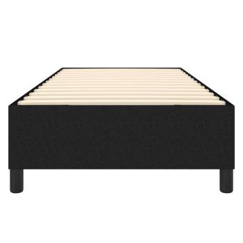 Bettgestell Schwarz 90x190 cm Stoff