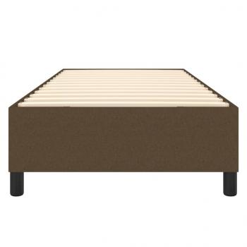 Bettgestell Dunkelbraun 90x190 cm Stoff