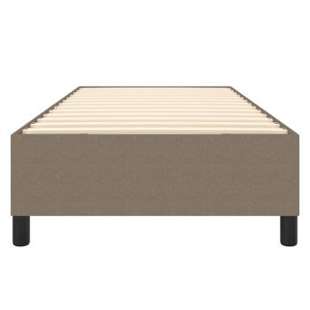 Bettgestell Taupe 90x200 cm Stoff