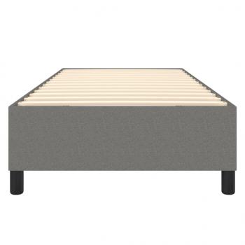 Bettgestell Dunkelgrau 100x200 cm Stoff