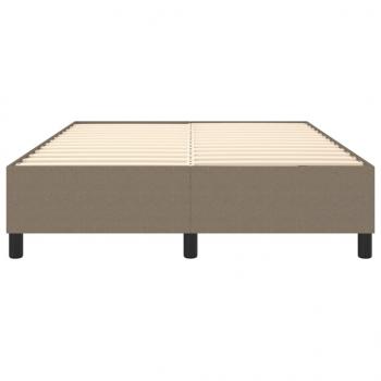 Bettgestell Taupe 140x190 cm Stoff
