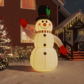 ARDEBO.de - Aufblasbarer Schneemann mit LEDs 300 cm