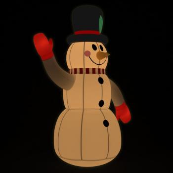 Aufblasbarer Schneemann mit LEDs 300 cm