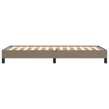 Bettgestell Taupe 90x200 cm Stoff