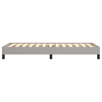 Bettgestell Hellgrau 100x200 cm Stoff