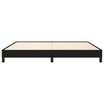 Bettgestell Schwarz 200x200 cm Stoff