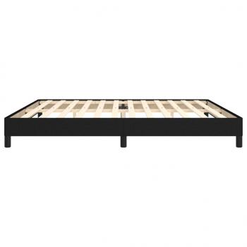 Bettgestell Schwarz 200x200 cm Stoff