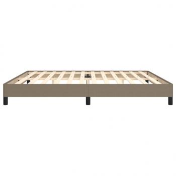 Bettgestell Taupe 200x200 cm Stoff