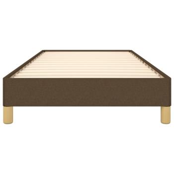 Bettgestell Dunkelbraun 90x190 cm Stoff