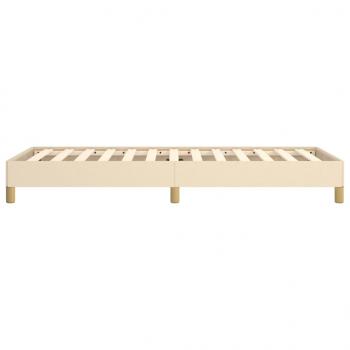 Bettgestell Creme 90x190 cm Stoff