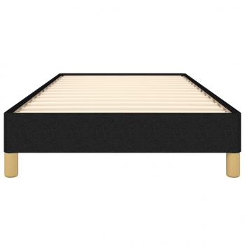 Bettgestell Schwarz 100x200 cm Stoff