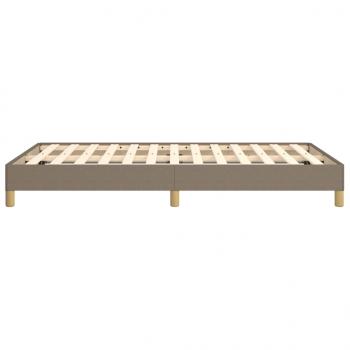 Bettgestell Taupe 120x200 cm Stoff