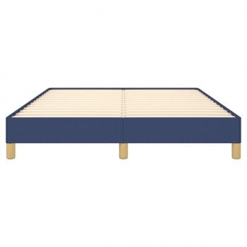 Bettgestell Blau 140x190 cm Stoff