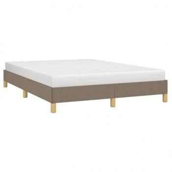 Bettgestell Taupe 160x200 cm Stoff