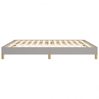 Bettgestell Hellgrau 180×200 cm Stoff