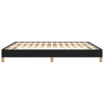 Bettgestell Schwarz 180×200 cm Stoff