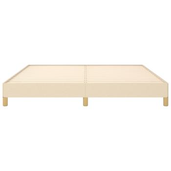 Bettgestell Creme 180×200 cm Stoff