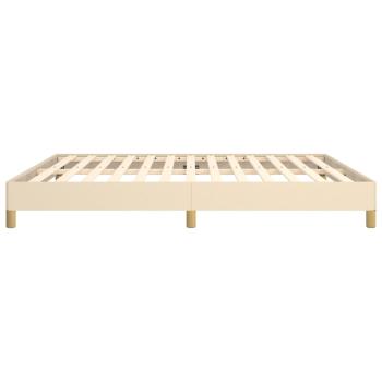 Bettgestell Creme 180×200 cm Stoff