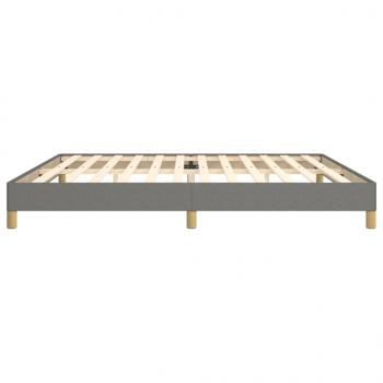 Bettgestell Dunkelgrau 200x200 cm Stoff