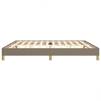 Bettgestell Taupe 200x200 cm Stoff