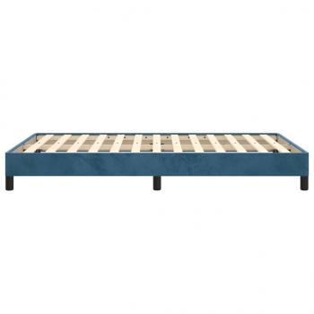 Bettgestell Dunkelblau 120x200 cm Samt