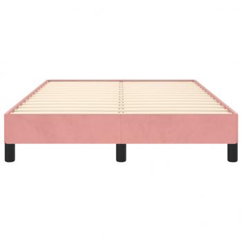 Bettgestell Rosa 120x200 cm Samt