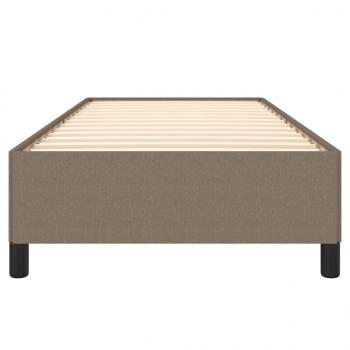 Bettgestell Taupe 90x200 cm Stoff