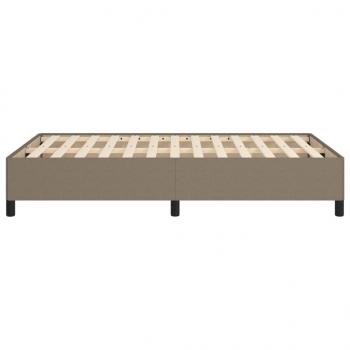 Bettgestell Taupe 120x200 cm Stoff