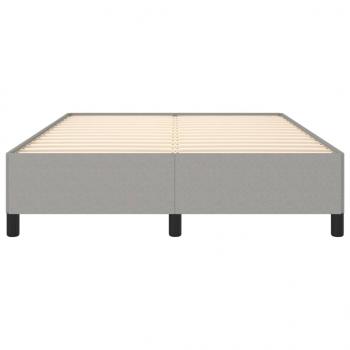 Bettgestell Hellgrau 140x190 cm Stoff
