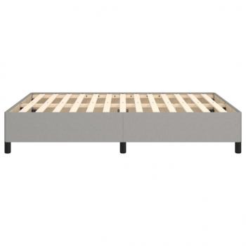 Bettgestell Hellgrau 140x190 cm Stoff