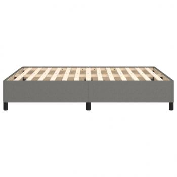 Bettgestell Dunkelgrau 140x190 cm Stoff