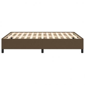 Bettgestell Dunkelbraun 140x190 cm Stoff
