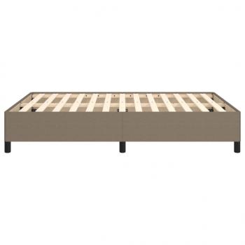 Bettgestell Taupe 140x190 cm Stoff