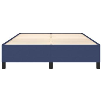 Bettgestell Blau 140x190 cm Stoff