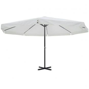 ARDEBO.de - Sonnenschirm Weiß Aluminium 500 cm