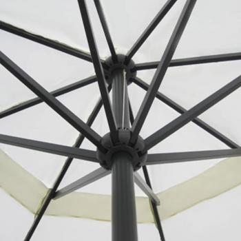 Sonnenschirm Weiß Aluminium 500 cm