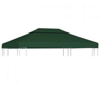 ARDEBO.de - Pavillon-Dachplane Ersatzdach 310 g/m² Grün 3x4 m