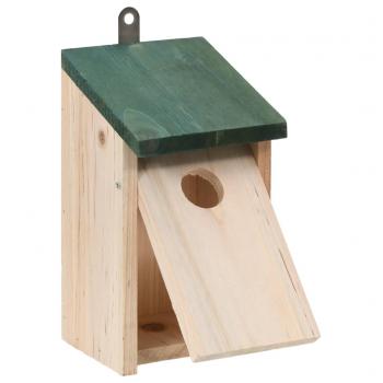 Vogelhäuser 4 Stk. Holz 12x12x22 cm 