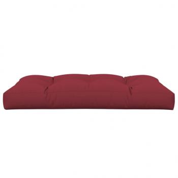 Palettenkissen Weinrot 120x80x12 cm Stoff