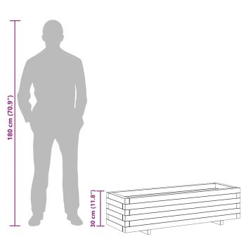 Hochbeet 120x40x30 cm Holz Rechteckig