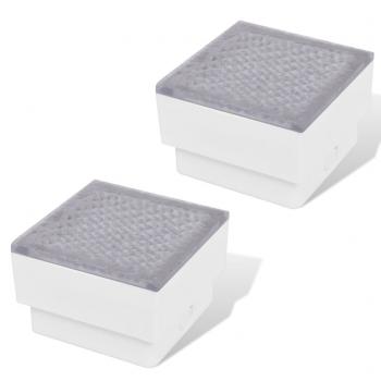 2 x LED Boden-Einbauleuchte 100 x 100 x 68 mm 