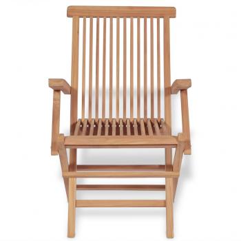 Gartenstühle 2 Stk. Klappbar Massivholz Teak