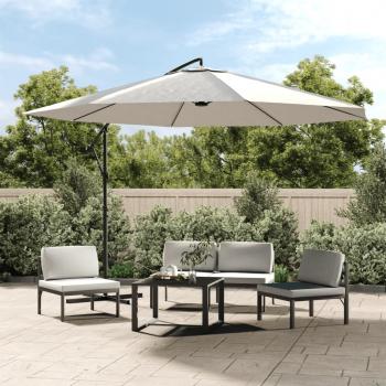 ARDEBO.de - Freiarm-Sonnenschirm 3,5 m Sandweiß