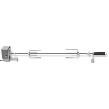 BBQ Rotisserie-Drehspieß mit professionellem Motor Stahl 900 mm