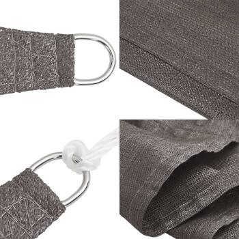 Sonnensegel HDPE Dreieckig 5x5x5 m Anthrazit