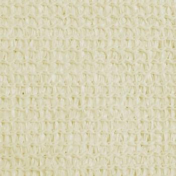 Sonnensegel HDPE Quadratisch 3,6x3,6 m Creme