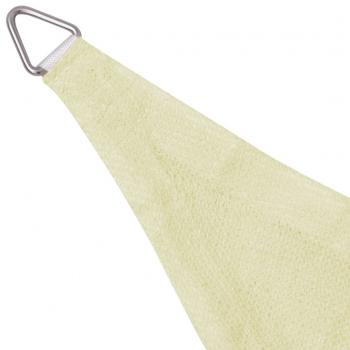 Sonnensegel HDPE Dreieckig 3,6x3,6x3,6 m Creme