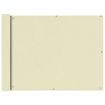 ARDEBO.de - Balkonsichtschutz Oxfordgewebe 90x400 cm Creme