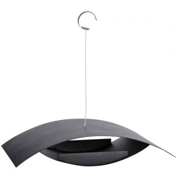 ARDEBO.de - Esschert Design Hängendes Vogelfutterhaus Schwarz S FB437